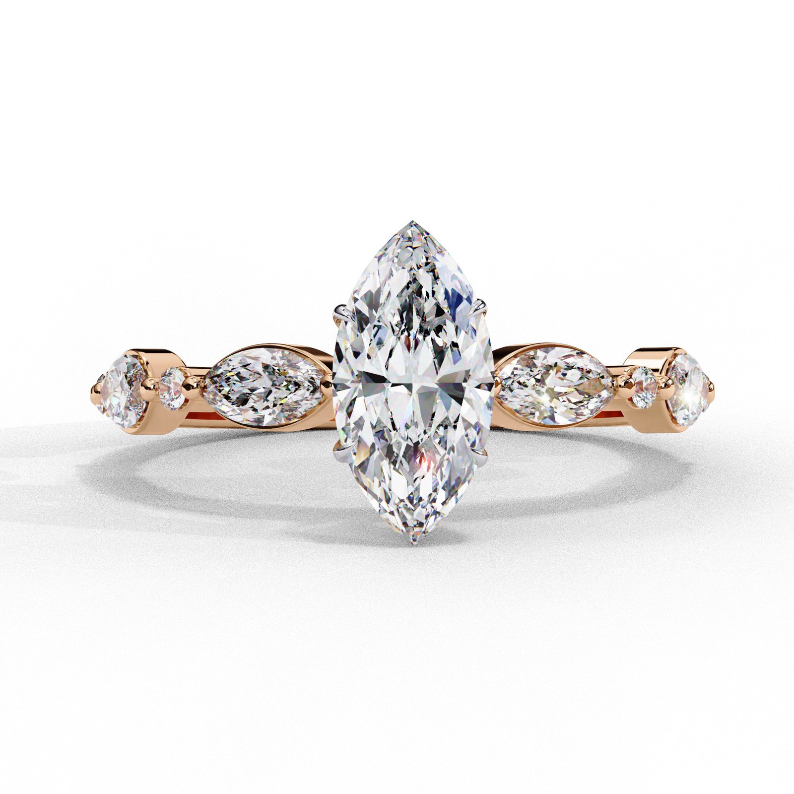 Marquise Cut Diamond Engagement Ring
